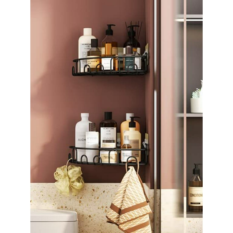 Stick Fast Self Adhesive Series Corner Shelf Rack Wall Mount Shelf  Multipurpose for Kitchen Bathroom Storage