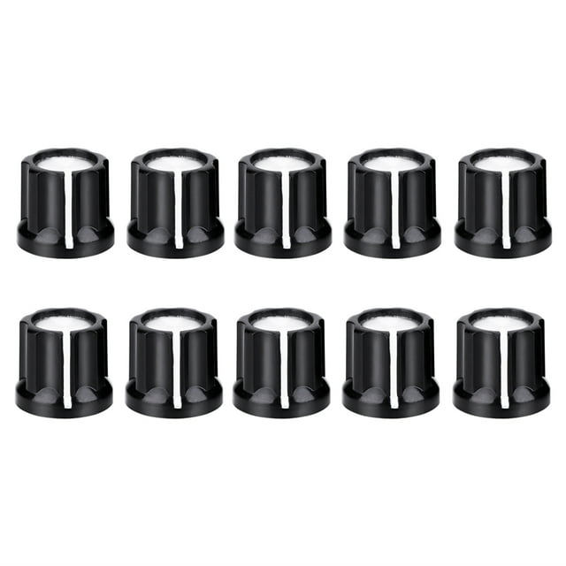 Perilla de guitarra negra Jadeshay 10 piezas Potenciómetro duradero Volumen Parte de guitarra