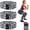 Gray leopard, variant on 6 Pack Fabric Resistance Bands Set - Exercise Loop Bands with Multiple Resistance Levels for Strength Training Yoga and Pilates