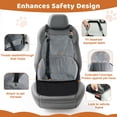 thumbnail image 4 of KSIIA Dog Car Seats for Small Dogs, Portable Dog Booster Car Seat with Safe Buckles,Pets Up to 25lbs ,Grey, 4 of 7