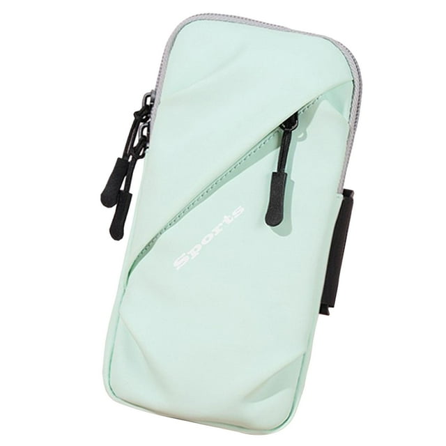 Bolso del brazalete del teléfono, pulsera del teléfono, bolso del tenedor del teléfono, bolso del brazo de los deportes, bolso de los brazaletes del g Verde claro