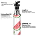 thumbnail image 3 of Yayeee 20oz Insulated Water Bottle Double Wall Stainless Steel with Flip Straw Lid, White Watermelon, 3 of 7