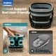 thumbnail image 2 of Puboo Masajeador de baño plegable para pies con bañera de calor para pies, pedicura, spa para pies, varillas de soporte, luz roja, 16 bolas de masaje motorizadas, control remoto inalámbrico, caja de r, 2 of 5