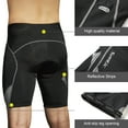 thumbnail image 6 of Santic Cycling Shorts Padded for Mens Bicycle Riding Pants Bike Shorts Cycle Tights Gray XL, 6 of 7