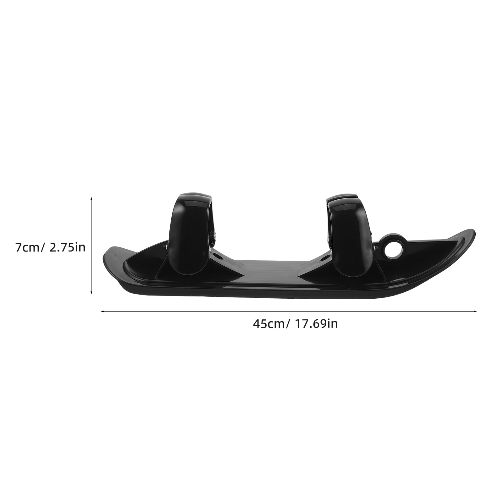 BESTYASH Portable Black Ski Glides for Walkers and Strollers, Winter Snow Sledge Board Attachment for Outdoor Use