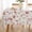 Rose, variant on SASTYBALE Vinyl Tablecloth with Flannel Backing Rectangle , 100% Waterproof & Oil Proof Plastic Floral Table Cloth, Heavy Duty Table Cover for Dining, Party, Indoor, Outdoor
