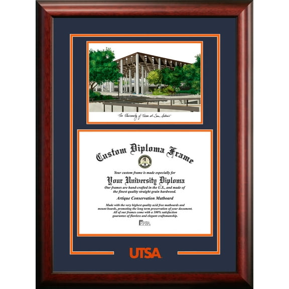 University of Texas, San Antonio 11" x 14" Spirit Graduate Diploma Frame