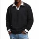 thumbnail image 1 of Ceisia Men's Oversize Ribbed Two-in-One Long-Sleeve Knit Top Multi-Solid for Winter-Spring Gift, 1 of 8
