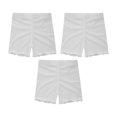 thumbnail image 4 of YONGHS 3 Pack Kids Girls Dance Shorts Safety Breathable Bike Shorts Undershorts for Dance Underdress White 2-3, 4 of 6