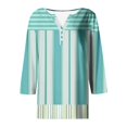 thumbnail image 5 of Fiudx Ropa de Mujer Blusa de Manga 3/4 Corta Estampada a La Moda para Mujer, Blusa Informal con Cuello Redondo, 5 of 5