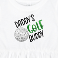 thumbnail image 4 of Inktastic Daddy's Golf Buddy with Golf Ball Girls Baby Dress, 4 of 5