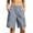 *Gray, variant on VBVC Women's Elastic Waist Cargo Shorts , Summer Athletic Workout Hiking Shorts For Women,Ladies' Loose Fit Pull-On Shorts with Pockets,Beige,S-3XL