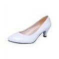 thumbnail image 7 of Njoeus Women's Pointed Toe Low High Heels Shoes Closed Toe Dress Shoes for Wedding, Office, Bridal, 7 of 7