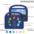 thumbnail image 6 of Dteck Crossbody Strap Kids Case for iPad 9th 8th 7th Generation,Cute EVA Hand Grip Case Shockproof Kickstand Cover with Shoulder Strap for iPad 10.2 inch 2021/2020/2019,Navyblue, 6 of 6