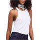 thumbnail image 2 of Camiseta sin mangas Free People 'Long Beach' Mujer Blanca Pequeña, 2 of 2