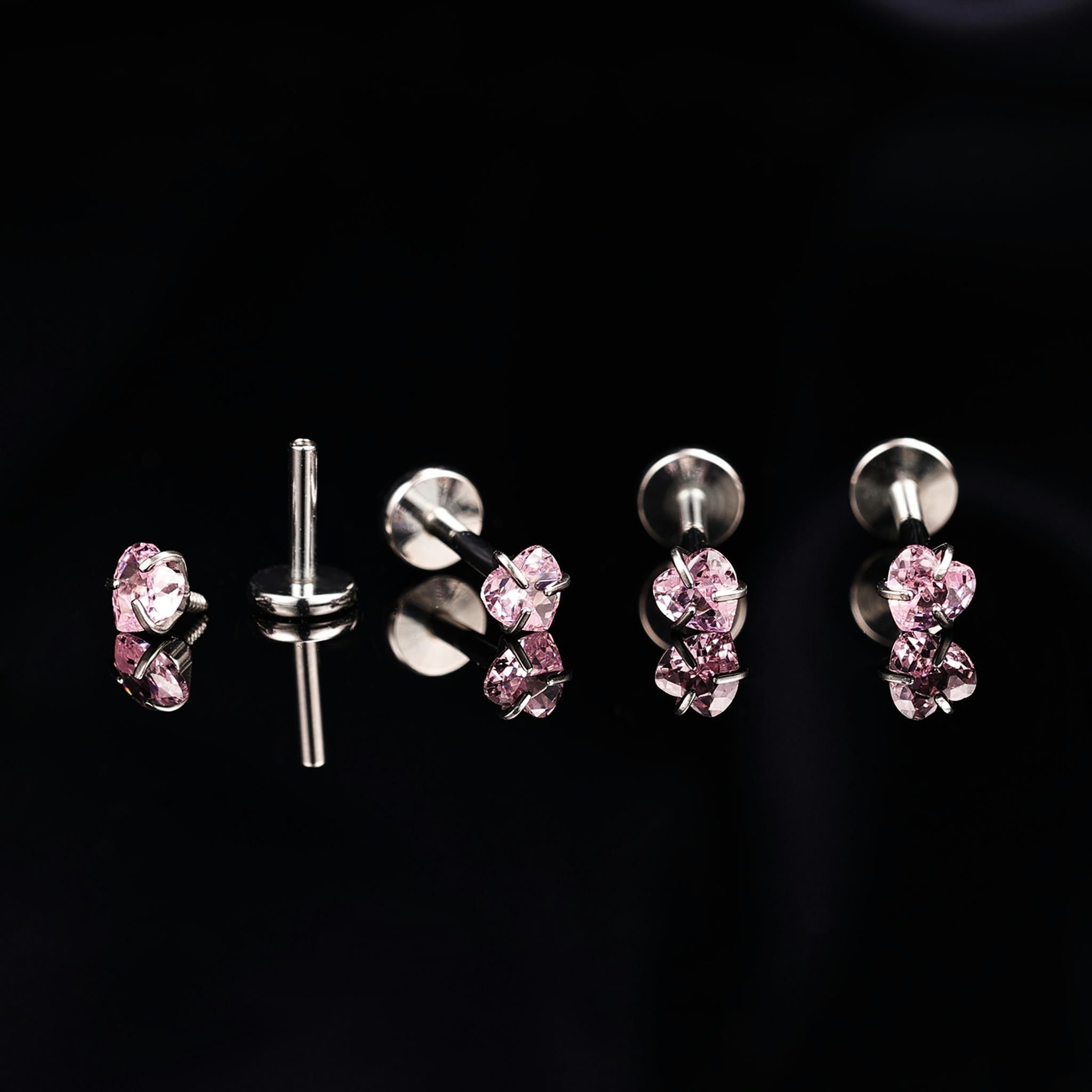 QQTDFG 8Pcs/Lot Surgical Steel Labret Stud Helix Tragus Monroe Lip