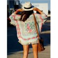 thumbnail image 5 of Femmes Rétro Boho Dentelle Florale Cardigan Hippie Kimono Blouse Cape Veste Blazer Top, 5 of 5