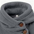 thumbnail image 5 of Pet Pouch Hoodie for Women Dog Carrier Sweatshirt Button Neck with Kangaroo Pocket Oversized Casual Solid Color Large Pet Pouch Long Sleeve Fleece Pullover Small Pet Carrier Hoodie, 5 of 5