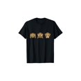 thumbnail image 1 of Bonita camiseta con emoticono "Oír, ver, no hablar, no mal", 1 of 6