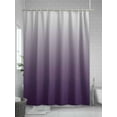 thumbnail image 5 of Purple Gray Shower Curtain, Gradient Waterproof Shower Curtain Set with 12 Hooks Lightweight Washable Fabric Shower Curtains for Bathroom 48x72 Inches, 5 of 6