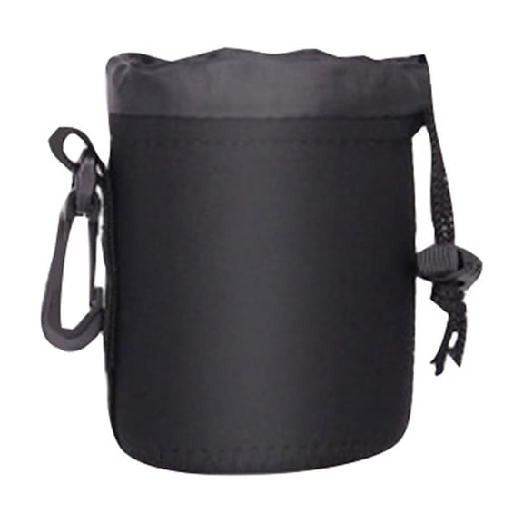 Universal Lens Case Bag, Black Thicken Neoprene Camera Lens Protective Carrying Case For Photography Gear And Camera Accessories, Four Sizes Option