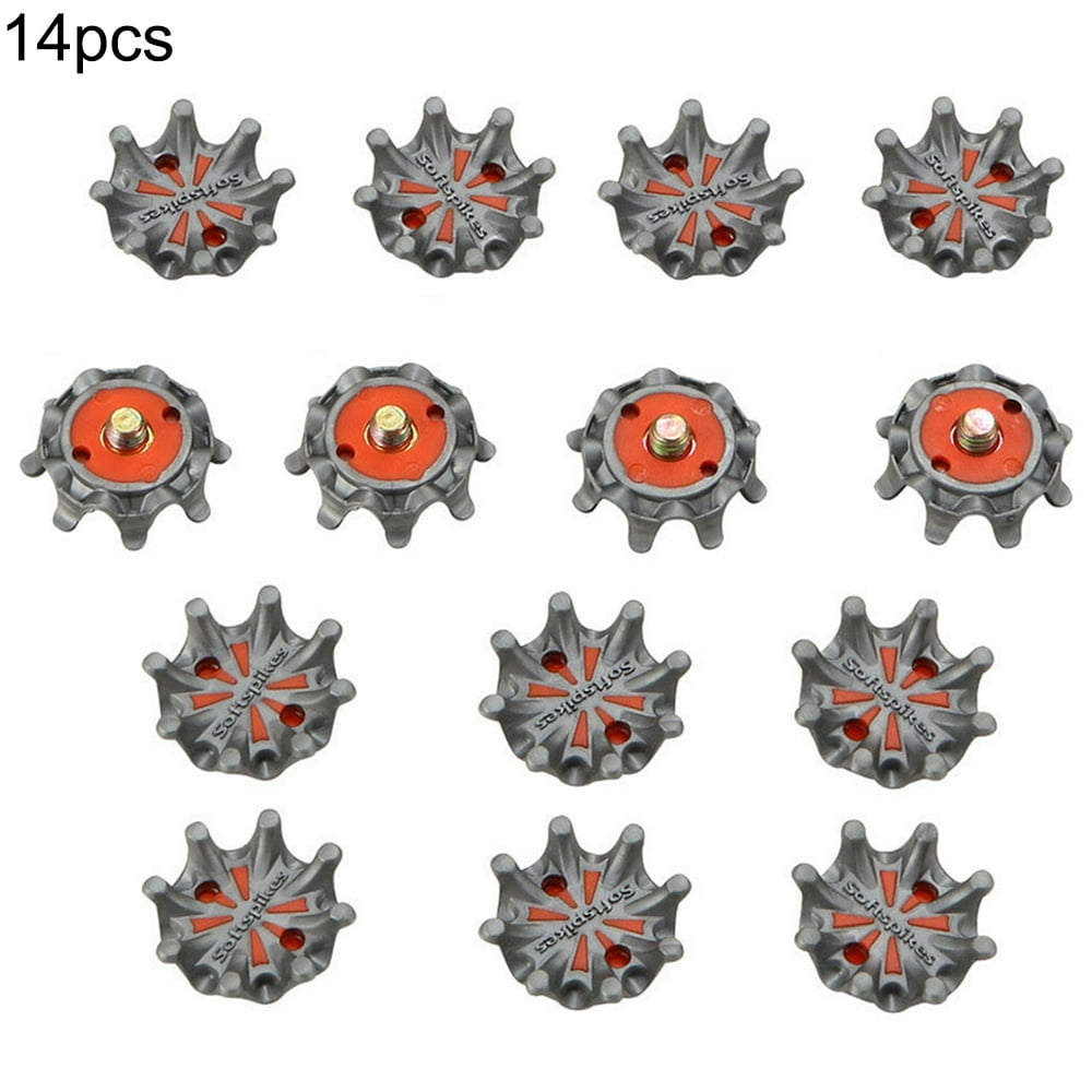 14Pcs Golf Shoe Spikes Replacement Studs Soft Fast Twist