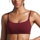 thumbnail image 1 of Sujetador deportivo CRZ YOGA Butterbreeze con cuello redondo rojo Merlot para mujer, 1 of 3