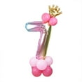 thumbnail image 1 of Billuyoard 32 pulgadas 1 2 3 4 5 6 7 8 9 de dígitos de oro rosa globos de papel de aluminio boda cumpleaños Baby Shower fiesta decoración Kits de decoración para fiestas Oro rosa Numero 7 Billuyoard HA002851-08, 1 of 6