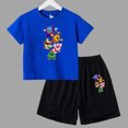 thumbnail image 3 of Conjunto de 2 piezas de camiseta y pantalones cortos de manga corta para niños y adolescentes de verano 2024, divertido juego de lucha, Anime, Cosplay, ropa de algodón para niños y bebés, 3 of 5