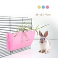 thumbnail image 2 of 2 Unids Rabbit Hanging Feeder Bowl Hay Grass Holder Box Conejillo De Hamster Pequeño Animal Jaula Dispensador De Alimentación De Juguete D Yinane Tenedor de rack de heno para mascotas, 2 of 7