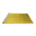 thumbnail image 2 of Ahgly Company Machine Washable Indoor Rectangle Trellis Yellow Modern Area Rugs, 3' x 5', 2 of 4