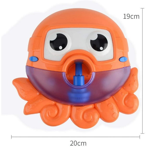 Jouet Bain Bébé, Jouet de Bain Octopus Machine à Bulle avec Musique, Jouet Bain  Bulle Qui