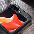 thumbnail image 5 of Allytech Galaxy Z Flip5 Case 2023, Samsung Z Flip5 Cover, Solid Color PU Leather Slim Fit Shell Cover Anti-Scratch Protective Phone Case for Samsung Galaxy Z Flip5 5G - Darkblue, 5 of 8