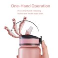 thumbnail image 4 of EYQ 32 oz Water Bottle with Time Marker, Carry Strap, Leak-Proof Tritan BPA-Free, Ensure You Drink Enough Water for Fitness, Gym, Camping, Outdoor Sports (Rose Pink), 4 of 4