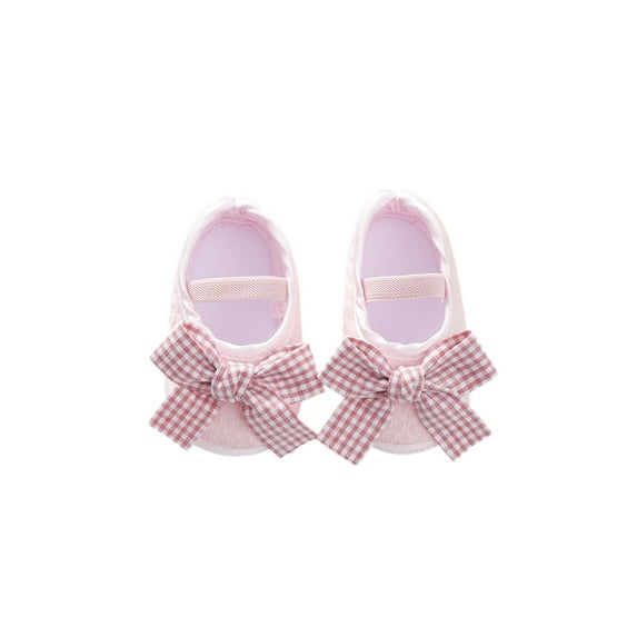 Gureui Kids Baby Girls Flat Shoes, Soft Sole Bowknot Elastic Band Non-slip Indoor Outdoor Toddler Shoes