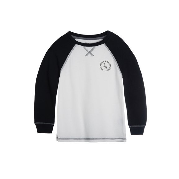 MSRP $28 Epic Threads Boys Long Sleeve Graphic Thermal T-shirt White Size 6