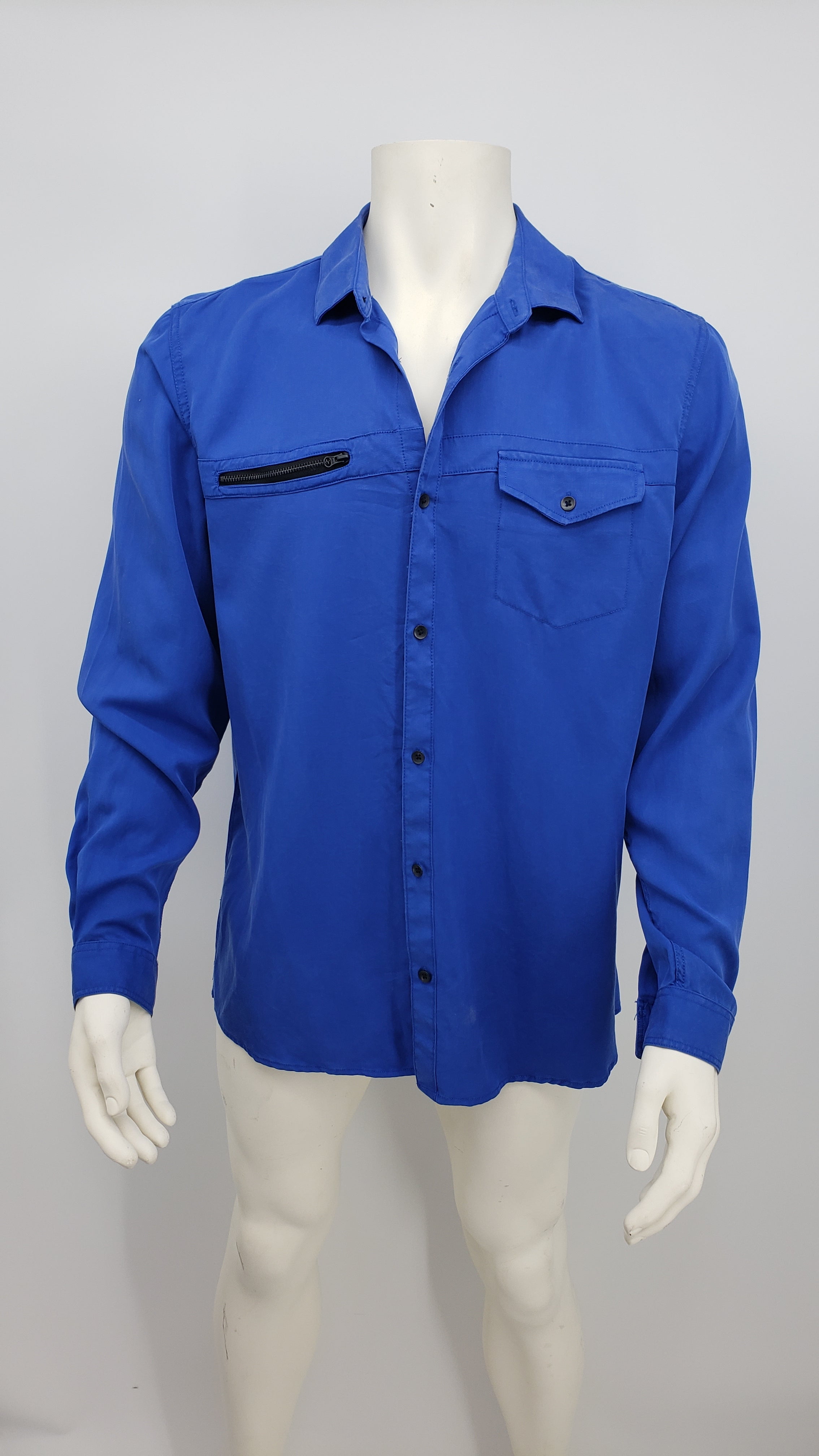 Abolished Ale pretend International Concepts Mens Lyocell Shirt, Various Colors Title: XL/Blue  Bright - Walmart.com