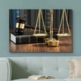 thumbnail image 2 of wall26 Canvas Print Wall Art Still Life with Gold Justice Scale &amp; Gavel People Historic Photography Realism Traditional Scenic Dramatic Multicolor Cultural for Living Room, Bedroom, Office - 32&q, 2 of 5