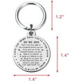 thumbnail image 3 of Son Graduation Gifts - To My Son Gifts from Mom Dad - My Boy Keychain for Birthday Christmas Back to School, 3 of 4