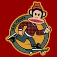 thumbnail image 2 of Men's Paul Frank Julius Skateboarding  Graphic Tee Red 3X Large, 2 of 5