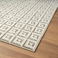 thumbnail image 3 of Luxe Weavers Geometric Metallic Gray 4x5 Area Rug, Greek Key Pattern Carpet, 3 of 11