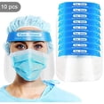 thumbnail image 2 of 10 Pcs Jagmohan Inc Sécurité Face Shield Réutilisable Transparent Capuchon de Protection Complète / Protéger les Yeux et le Visage avec Film Transparent Protecteur Bande Élastique / Expédié de Toronto, Canada, 2 of 2