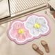 thumbnail image 1 of Alfombrilla de baño con forma especial de flores, alfombrilla para puerta de inodoro, alfombrilla absorbente de agua para inodoro, alfombrilla suave antideslizante y anticaídas para baño, 1 of 2
