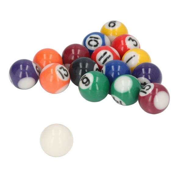 Mini Balle de Billard, Mini Balle de Billard en Résine 25mm Jouet pour Table de Billard et Snooker, Balles d'Entraînement de Billard pour Enfants