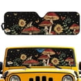 thumbnail image 2 of Yuyamidu Aesthetic Mushroom Windshield Sun Shade for Jeep Wrangler JL 2/4 Door, Frog Front Window Sun Sunshade Windshield for 2024 2025 Jeep Wrangler 4XE, Car Sun Visor Blocks for UV and Heat, 2 of 7