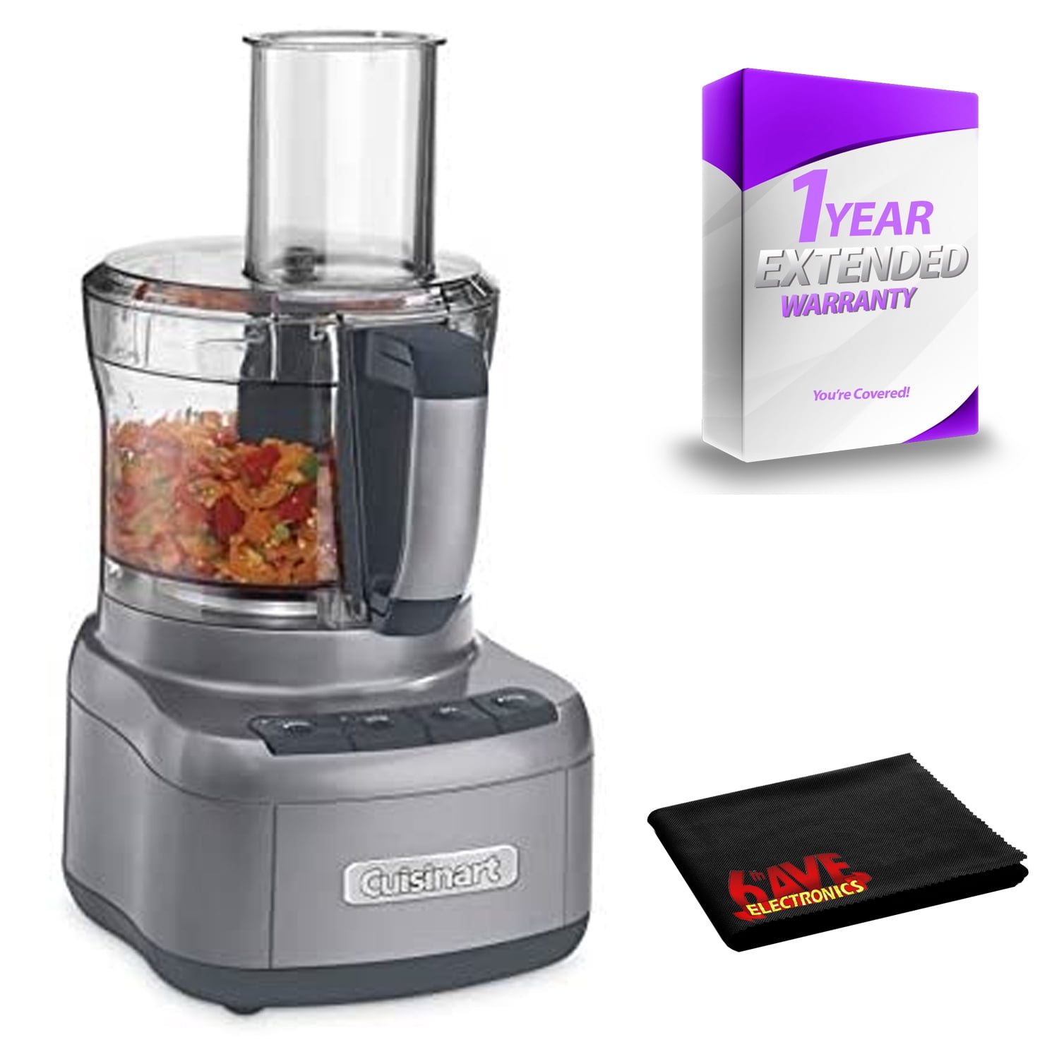 Cuisinart Elemental 8Cup Food Processor Gunmetal (FP8GMTG)