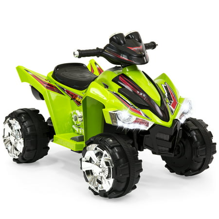 Best Choice Products Kids 12V Electric 4-Wheeler Ride-On with LED lights, Forward and Reverse, (Best 4 Wheeler For Plowing)