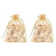 thumbnail image 1 of 200 Piezas 9X12cm Bolsas de Joyería de Organza de Corazón de Lazo de Tejido Fino Bolsos del Regalo del Favor de La Navidad del Banquete de Boda (Oro), 1 of 5