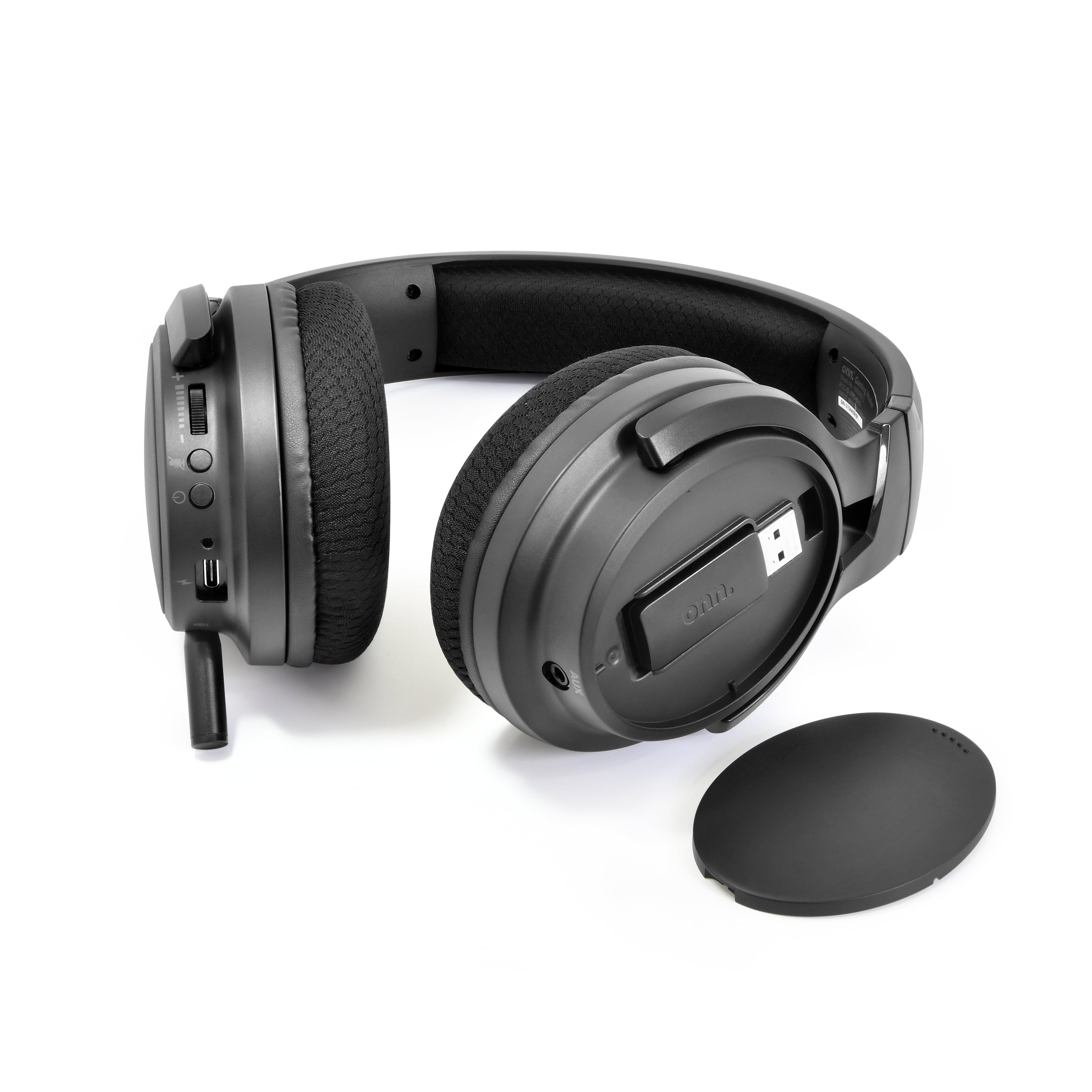 onn. Brandclub onn. Rechargable Wireless Gaming Headset for Computers with 2.4 GHz USB Connector