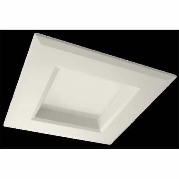 Nicor Lighting DQR6-10-120-3K-BK-BF 6 in. DQR Series Black Square LED Recessed Downlight - 3000K